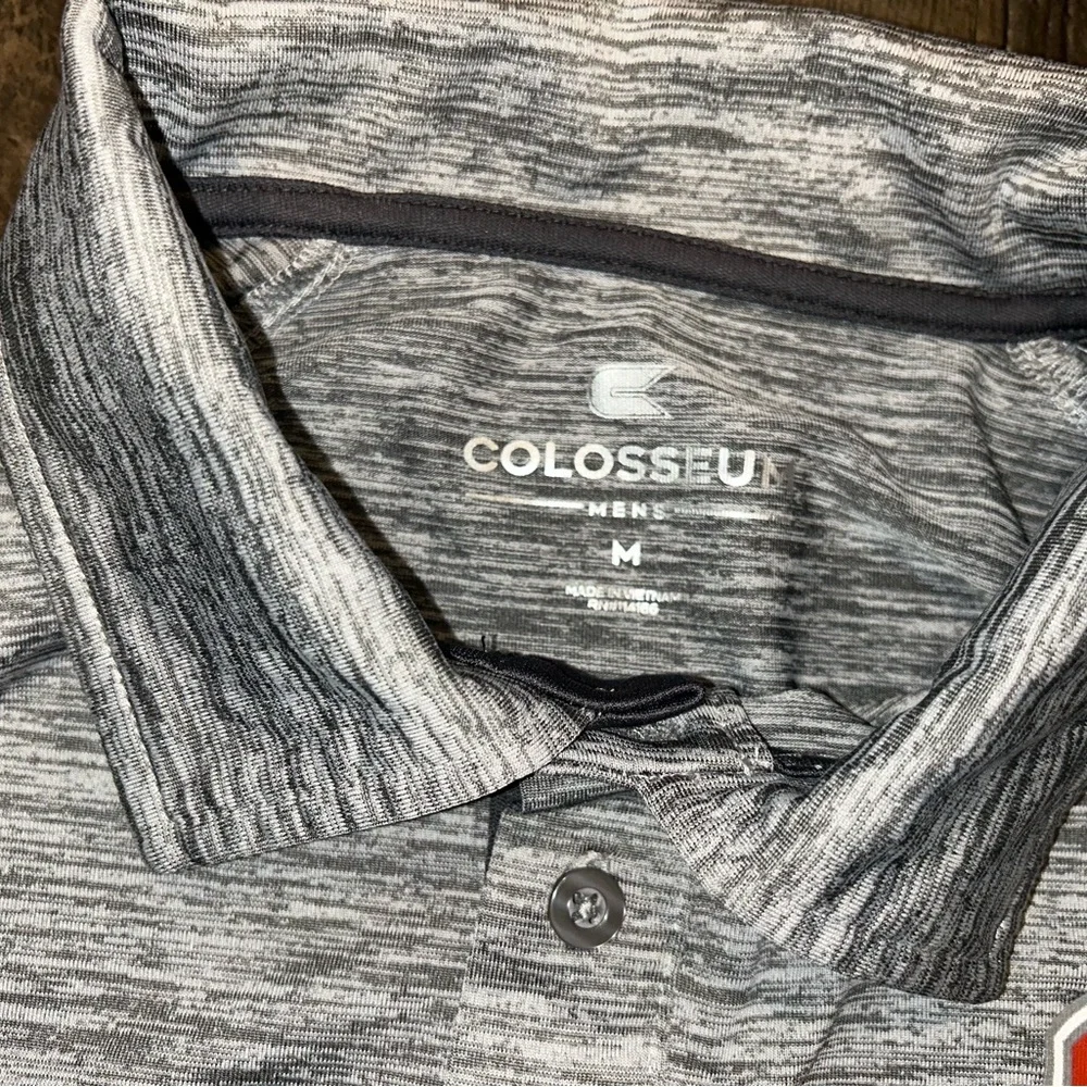 Colosseum Gray Heather Men's Polo - Picture 2 of 2